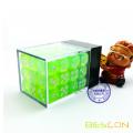 Bescon 12mm 6 Sided Dice 36 in Brick Box, 12mm Six Sided Die (36) Block of Dice, Translucent Lime Green with White Pips