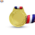 Metal award weightlifting games medal