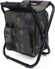 2024 Fishing Backpack Beach Chair: 3-in-1 Portable Folding Cooler Backpack Chair for Adults - Camping & Hiking