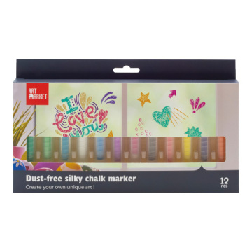 Dust-free silky chalk marker