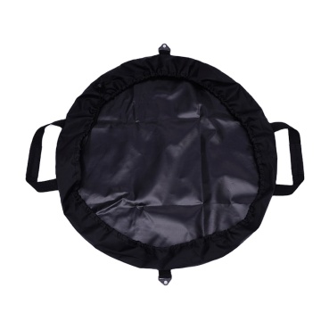 Portable Waterproof Black Polyester Wetsuit Change Mat for Beach