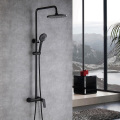 Matte Black Modern Shower Set Brass Tap