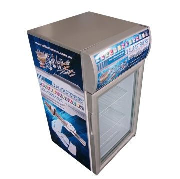 Beverage Showcase Refrigerator - Glass Vitrine Display Cooler