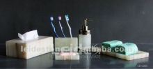 Onyx bath accessories set