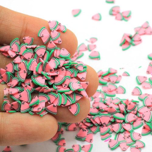 Nieuwe Aankomen 5mm Kawaii Watermeloen Polymeer Klei Plakjes Sprinkles Voor Ambachten DIY Maken Nail Art Decoraties Telefoon Decor