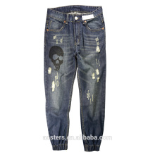 Mens slim fit jeans pants customize plus size cheap stock jeans negotiate price