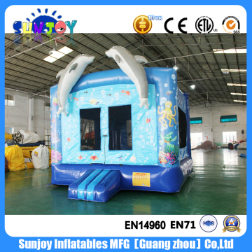 Customized Inflatable Bouncer Jumping House With dolphin