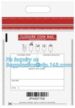 security deposit bags bank deposit bags cash deposit bags, Small square plastic zip coin bag /bank deposit bags, general bank pl