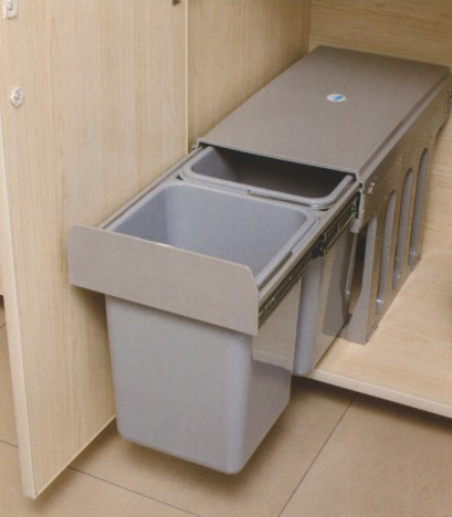 compost bin kitchen plastic pull out garbage bin