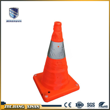 Emergency warning colored  taper traffic road cone