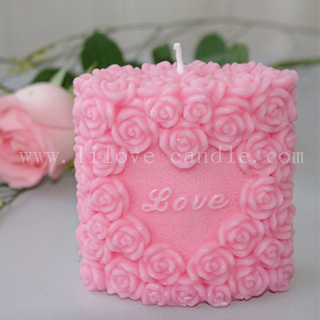 Rose Wedding candle