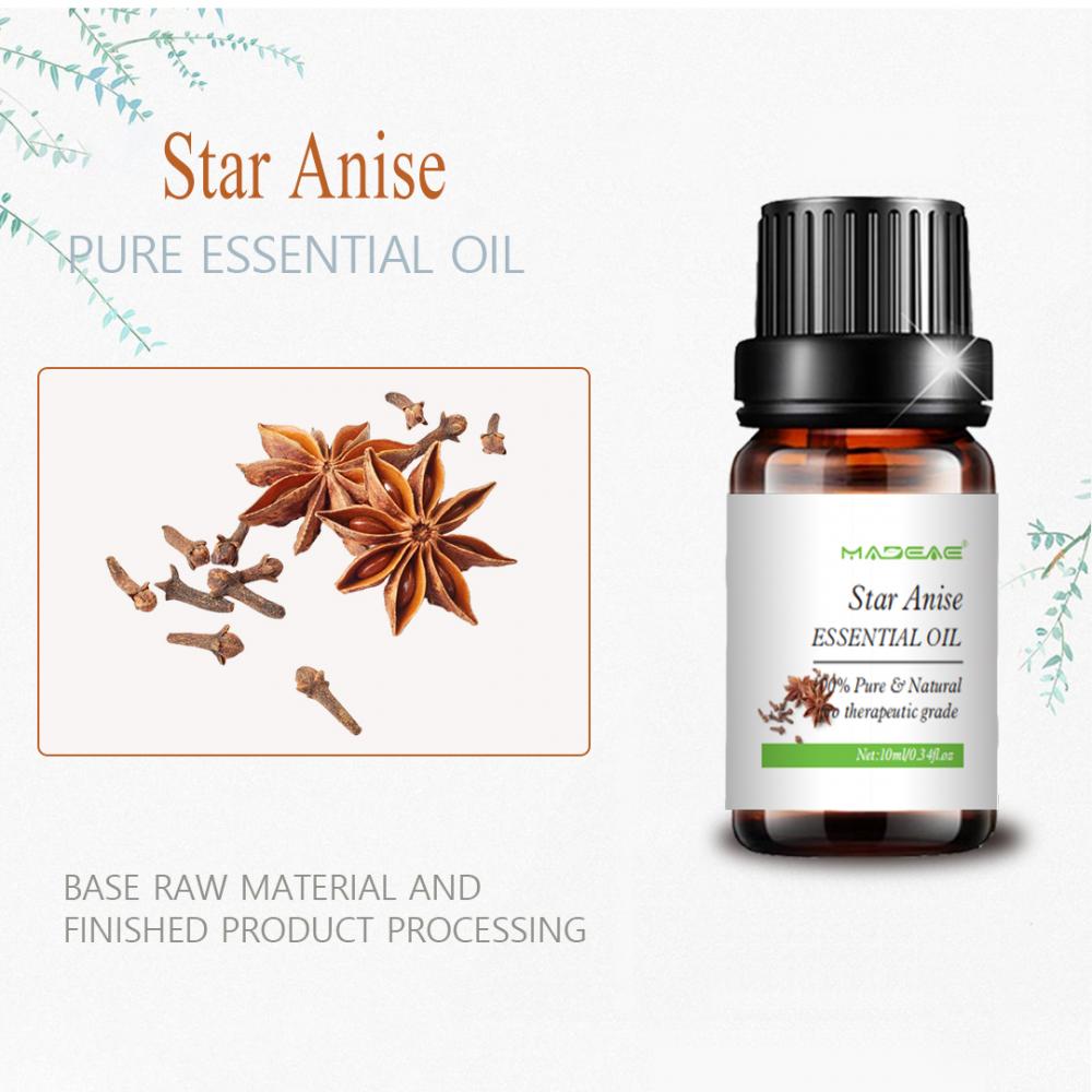 ANISE ESENTE ESENTE DE ACUERO ESENCIAL DE ALISE STAR SOLUBLE para condimento aromático del difusor