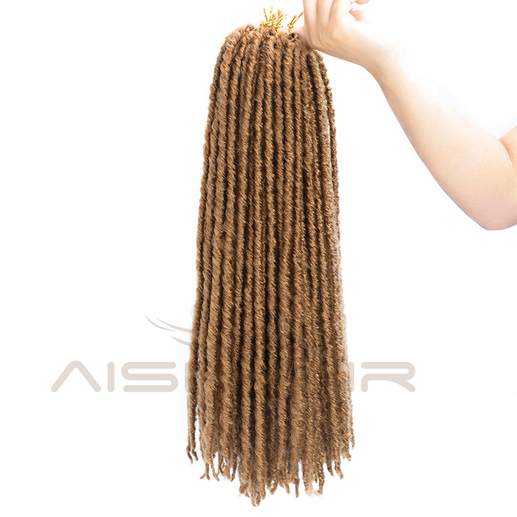 Aisi Hair 20Inch Goddess Crochet Braids Hair Extensions 16Inch Faux Locs 20 Strands Afro Braiding Hairpieces for Black Women