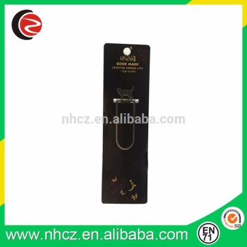 Free samples factory metal bookmark supplier