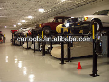 automated four columns car lift