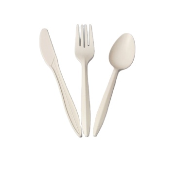 Biodegradable PSM cutlery disposable PSM 7 inch fork