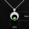 Sun och Moon Jade Pendant