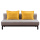 Armless Three-Seater Couch Grey Futons Sofa Bed