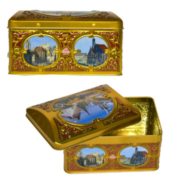 Music Box, Rectangular Tin Can, Rectangular Tin Box