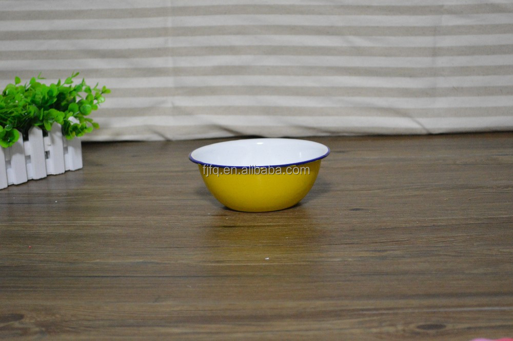 Enamel Salad Bowl Cereal Bowl Soup Plate