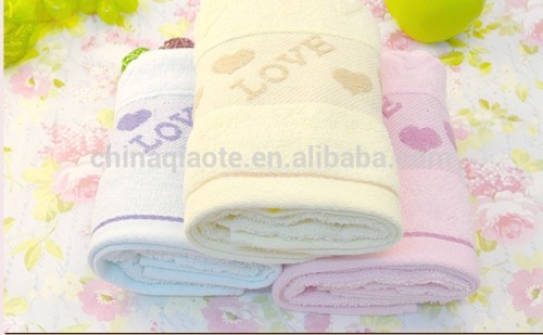 Love jacquard cotton hand towel