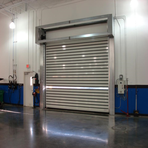 Aluminum spiral roll up doors