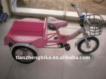 Red tricycles children with beautiful design/kids tricycle with carrier