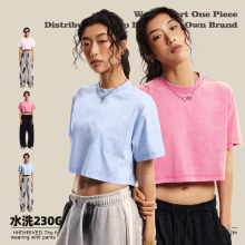 Women's Solid Color Cotton T-Shirts: Oversized, Tight Fitting, and Short Styles