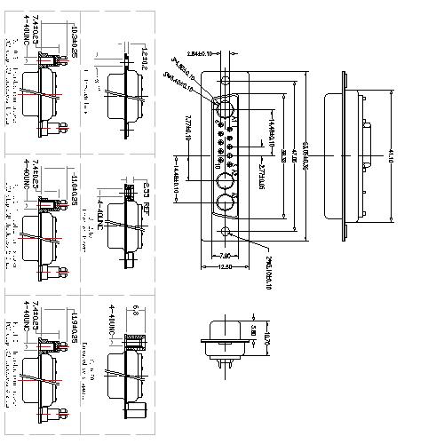 PDC13W3-FXXXX00 Coaxial D-SUB 13W3 FEMALE Solder Cup PDC13W3-FXXXX00 Coaxial D-SUB 13W3 FEMALE Solder Cup