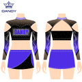 Hot sale cheerleading uniforms with Rhinestones