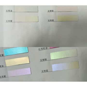 Screen printing optical-color changing ink