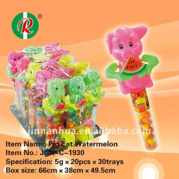 Pig Eat Watermelon toy candy/ pig toy
