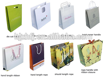 Shopping Fashion Handle Style of Kraft Paper Bag