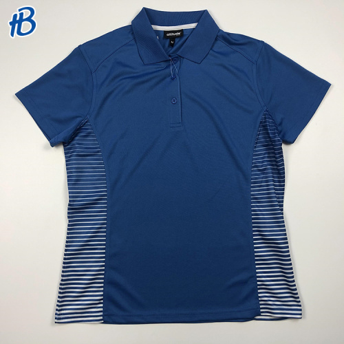 polo de rayas blancas azules para hombres