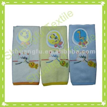 100 cotton embroider towel applique embroidery towel
