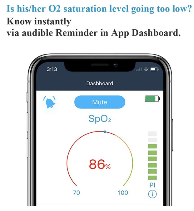 Wireless Wearable Health Monitor Pulse Meter with Audio Reminder in Free App Rechargeable Wearable  Monitor