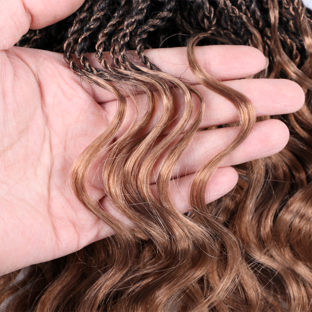 Hot sell 14'inch 35 stands Synthetic crochet braids synthetic small curly crochet senegalese twist braids hair