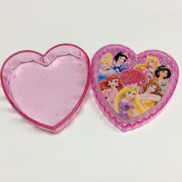 Mini boîte de rangement en forme de coeur Disney en plastique