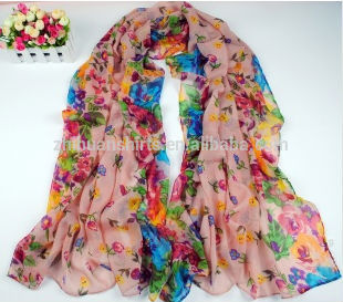 Voile Print scarf fall and winter