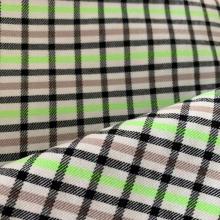 Polyester Viscose Checks High Stretch Fabric