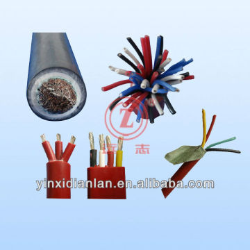 YGZB multicore silicone rubber insulation heat resistant flat cable