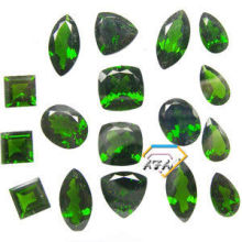 5mm Untreated Natural Chrome Diopside Cushion For Jewelry Settings
