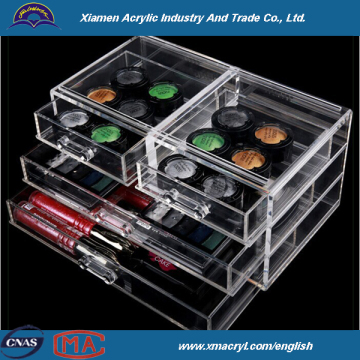 High transparent acrylic cosmetic storage boxes