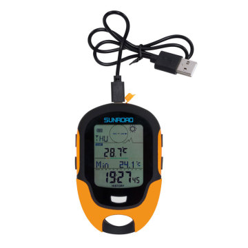 FR500 Handheld Digital Altimeter: Compass, Hygrometer with Temperature, Humidity, and Altitude Logging
