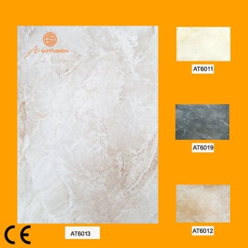 white marble look ceramic tile