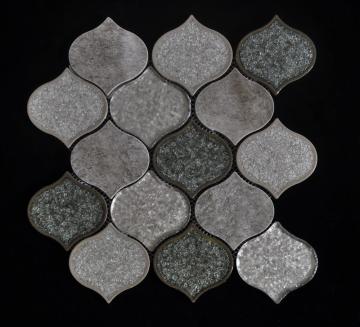 Beige Porcelain Glass Mixed Mosaic