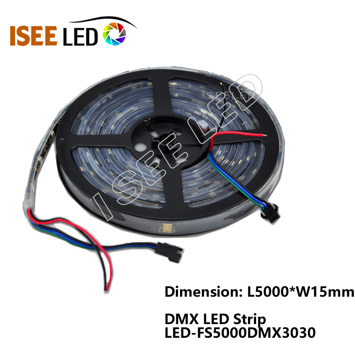 Dijitald LED FLIXBLE RGB Strip DMX Xakamaynta