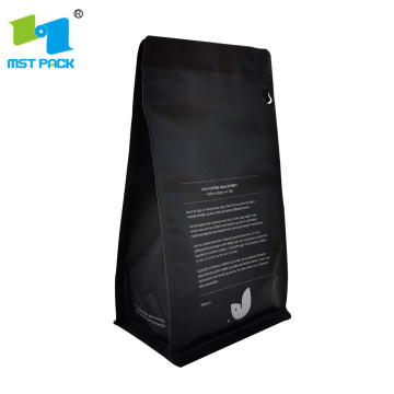 Чанта с плоско дъно Ziplock Кафе на зърна за кафе / ориз / чай