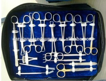 Minor General Surgery Instruments Set With Bag basic microsurgery Surgical Instrument kit