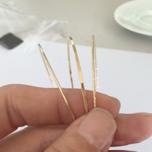 14K Gold Filled Women's Bracelets: 1mm to 1.3mm Thick, Elegant Stacking Cable Wire Designs